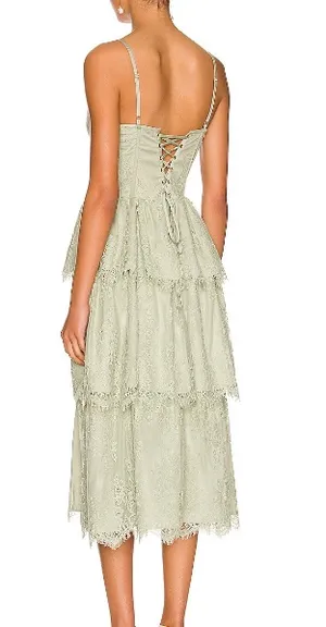 V Chapman Mia Dress Green Size 4 thumbnail 3