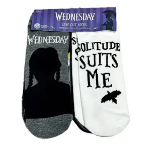 Wednesday Addams Socks Womens 10 Pack Low Cut Shoe Size 4-10 NWT MGM Netflix New thumbnail 11