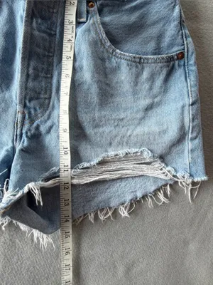 Levis Women's 501 Quiet Riot Hi Rise Shorts Size 31 #260187 thumbnail 13