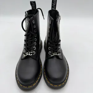 Dr. Martens 1460 Zip Smooth Leather Grunge Edgy LaceUp Black Boot NWOB UK 3 US 5 thumbnail 9