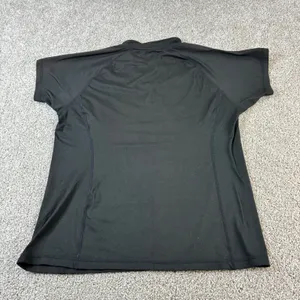 Lauren Ralph Lauren‎ Active Black Short Sleeve Zip Golf Athletic Top - L thumbnail 2