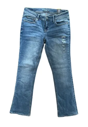 Aeropostale Bootcut Jeans 4 Regular Low Rise Flared Stretch Denim NWT thumbnail 1