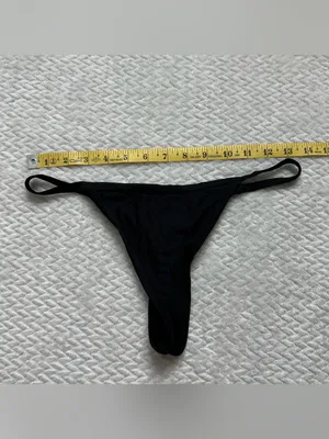 Boutine LA Bikini Bottom Swimsuit M String Black Beach Resort Minimalist Size M thumbnail 3