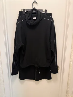 VARLEY Rona High Neck Active Sweat Set Black White S/M thumbnail 2