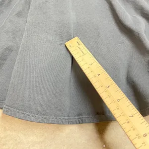 Monrow Womens Blue Grey Cotton French Terry Long Sleeve Drop‎ Waist Dress Sz L thumbnail 8
