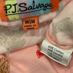 PJ Salvage Whimsy Boot Scootin Pink Pajama Set Western Cowboy Hearts Medium thumbnail 13