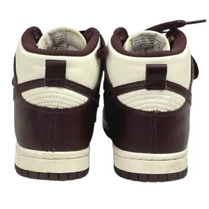 Nike Dunk High Burgundy White Lace Up High Top Athletic Sneakers Shoes Size 5.5 thumbnail 3