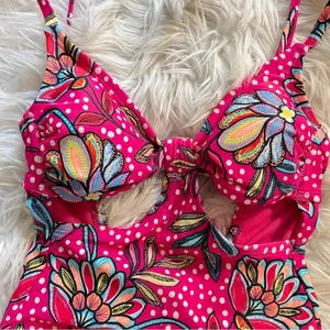 Tabitha Brown x Target Pink Floral One Piece Cutout Swimsuit Swim Suit XXS new thumbnail 2