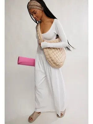 FREE PEOPLE Movement Hot Shot Wide Leg Onesie in White Size Small thumbnail 3
