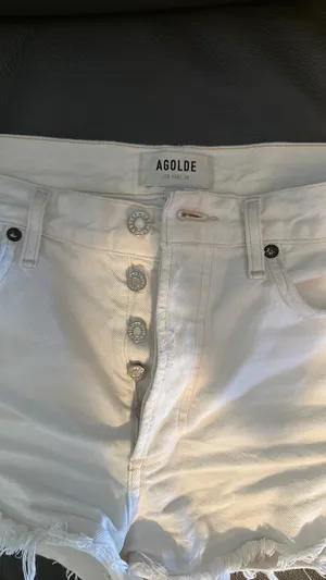 AGOLDE Shorts High-Rise white thumbnail 4