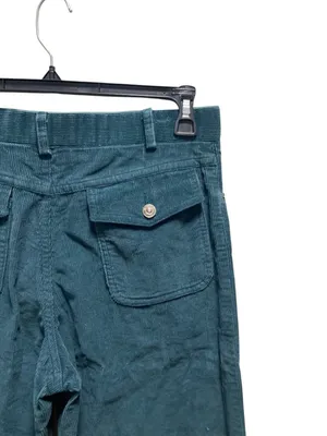 Marc Jacobs Corduroy Wide Leg Pants Teal Green Size 32 Minimalist Preppy Casual thumbnail 8