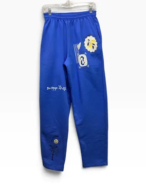 Southern Bliss Santorini patch sweat pants royal blue size Medium thumbnail 11