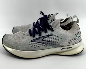 Brooks Levitate Stealthfit 5 Running Shoes Lace Up Low Top Knit Gray Blue 10.5 thumbnail 4