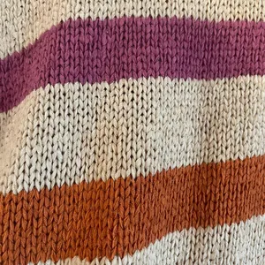 Lou & Grey & LOFT Sweater Womens LARGE Multicolor Chunky Knit Striped Pullover thumbnail 12