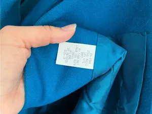 Vintage Oleg Cassini Teal blue Jacket and Skirt Suit women’s size 14 office thumbnail 5