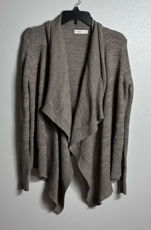 Abercrombie & Fitch Women Gray/Beige Open Cardigan Sweater‎ size XS/S. thumbnail 1