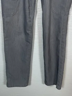 Figs Women S Graphite Gray Kuaro Cargo Scrub Pants Pockets Yoga Waistband thumbnail 2
