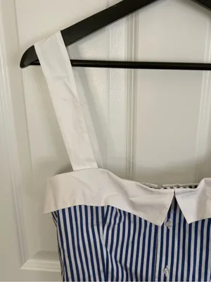 Amanda Uprichard Mindy Dress in Bayhaven Stripe L thumbnail 4