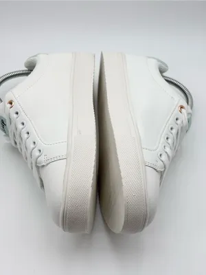 Disney White‎ Sneakers with Gold Mickey Accent and Mint Trim thumbnail 6