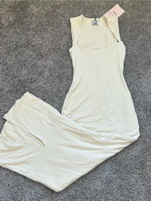 Oh Polly Cream Sleeveless Maxi Slip Dress thumbnail 1