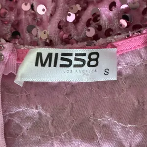 MI558 Sexy Cutout Sparkly Sequin Mini Dress Pink Glam Party Birthday Size S thumbnail 6