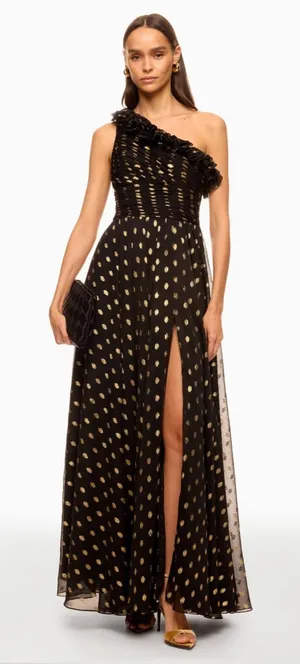 leena for Mac Duggal One Shoulder Ruffle Gown thumbnail 1