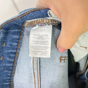 Madewell Size 25 Blue High Rise Slim Boyjean Distressed Raw Hem Jeans thumbnail 11