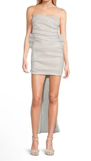 Dillards White Homecoming Dress thumbnail 1