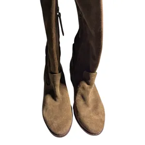 Dolce Vita Kitt Taupe Brown Suede Almond Toe Over the Knee Low Heel Boots Sz 6 thumbnail 2
