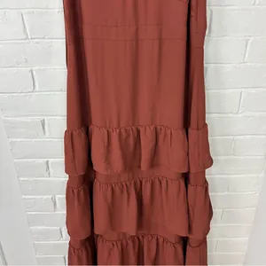 J.Crew Cha Cha Tiered Ruffle Maxi Dress Size 6 thumbnail 4