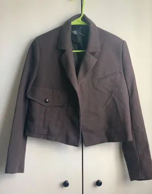 Zara Dark Brown Women's Blazer thumbnail 1