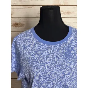 Marine Layer Swing Crew classic light blue/white short sleeve t-shirt Size Small thumbnail 3