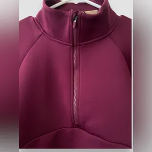 Nike Dri-FIT Prima Women's 1/2-Zip Training Top Size Medium Plum Pullover NWT thumbnail 5