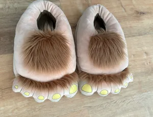 Thinkgeek retired hobbit slippers Tan Size 7.5 thumbnail 1