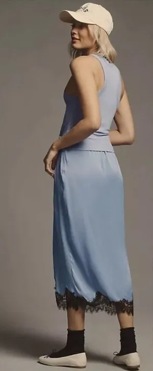 ANTHROPOLOGIE The Keeley Twofer Midi Dress thumbnail 1