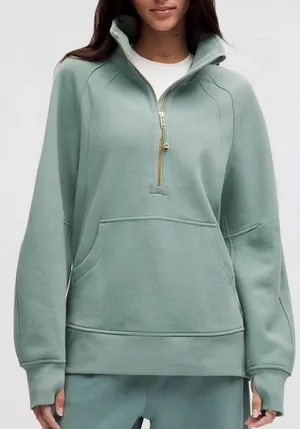 Lululemon Scuba Oversized Funnel-Neck Half Zip Long thumbnail 1