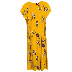 Free‎ People Lost In You Floral Midi Dress Yellow Women's Size Small thumbnail 2