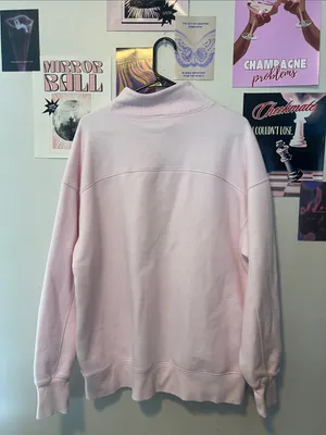 Offline by aerie Pink Mock Neck 'OFFLINE' Pullover thumbnail 5