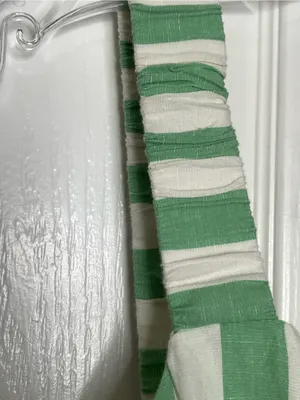 Pact Organic Cotton & Linen Sz XXXL Green and White Striped Maxi Dress thumbnail 8