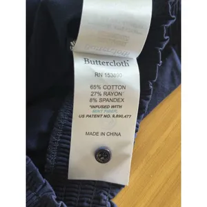 Buttercloth Pre-Tucked Fit Shirt Medium Navy Blue Icy‎ Cotton Button Up Collared thumbnail 9