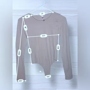 MONO B Women’s Casual Long Sleeve Tan Thermal Bodysuit thumbnail 7