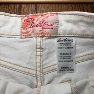 Levi Strauss Signature White Straight Leg Jeans Size 4 28x22 Denim y2k cotton thumbnail 5
