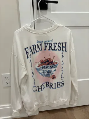 Altar'd State White Crewneck Sweatshirt 100% Cotton thumbnail 5