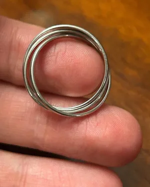Ring 925 sterling silver size 8.25 unique 2.75 grams thumbnail 1