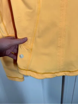 Lululemon Y2K size 4 define jacket mango yellow orange color trendy‎ spring cute thumbnail 6