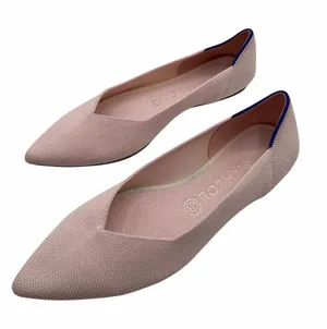 Rothy’s The Point Pink Blush Size‎ 9 Ballet Flats Comfort Washable Luxe Chic thumbnail 1