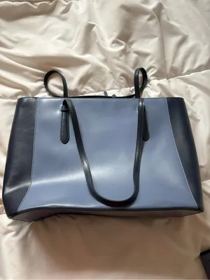 kate spade Navy and Blue Colorblock Tote with Matching Wallet thumbnail 5