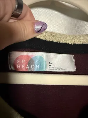 Free People Beach Retro Vibes Burgundy Mini Dress Size Medium thumbnail 7