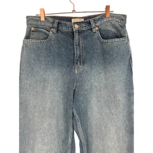 Free People Women's Tinsley Baggy High‎ Rise Jeans Hazey Blue Denim Size 31 Boho thumbnail 6
