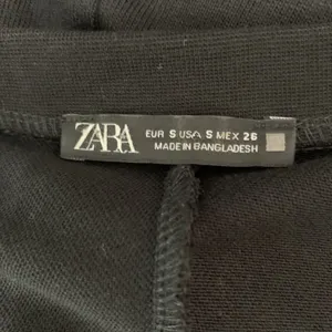 Zara Tunic Dress Small Black Short Sleeve Oversized Casual Modern thumbnail 7